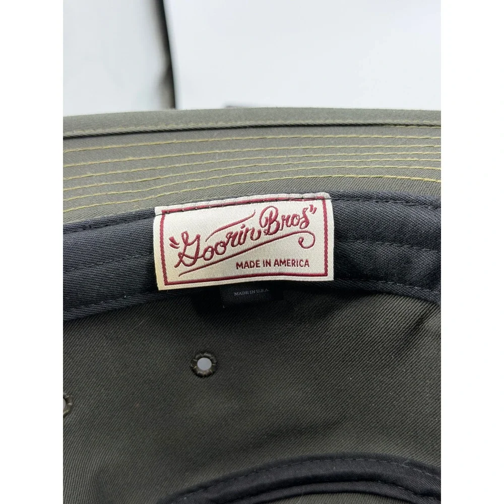 Goorin Bros 700-5921 Fedora Hat Mens Large Olive Green Leather Band USA Made